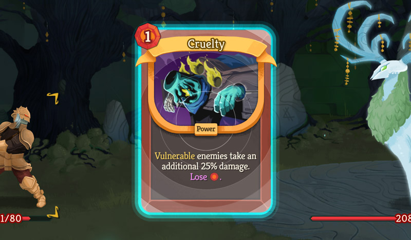 An image of an afflicted card