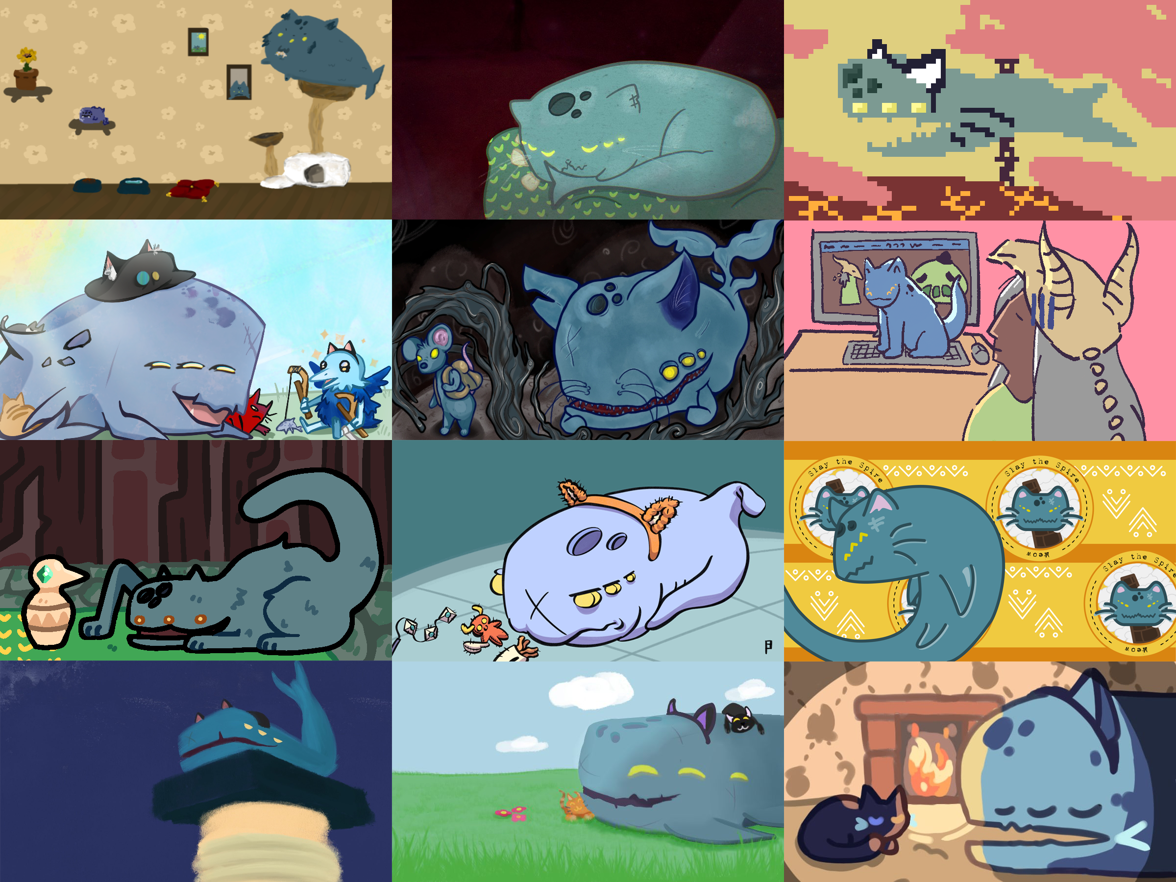 Collage of runner ups for April’s Neowsletter cover