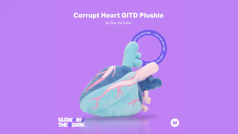 Limited Edition Glow-in-the-Dark Corrupt Heart Plush Available Now!