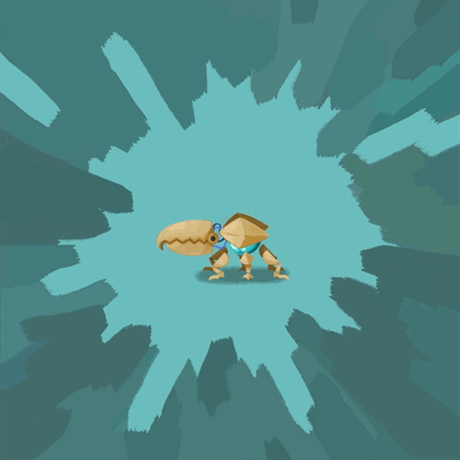 A gif of a jittery, bug-like automaton monster