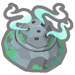 A mysterious new relic made of metal or stone with vapors emerging from its holes